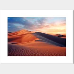 Desert Sand Land Serene Landscape Posters and Art